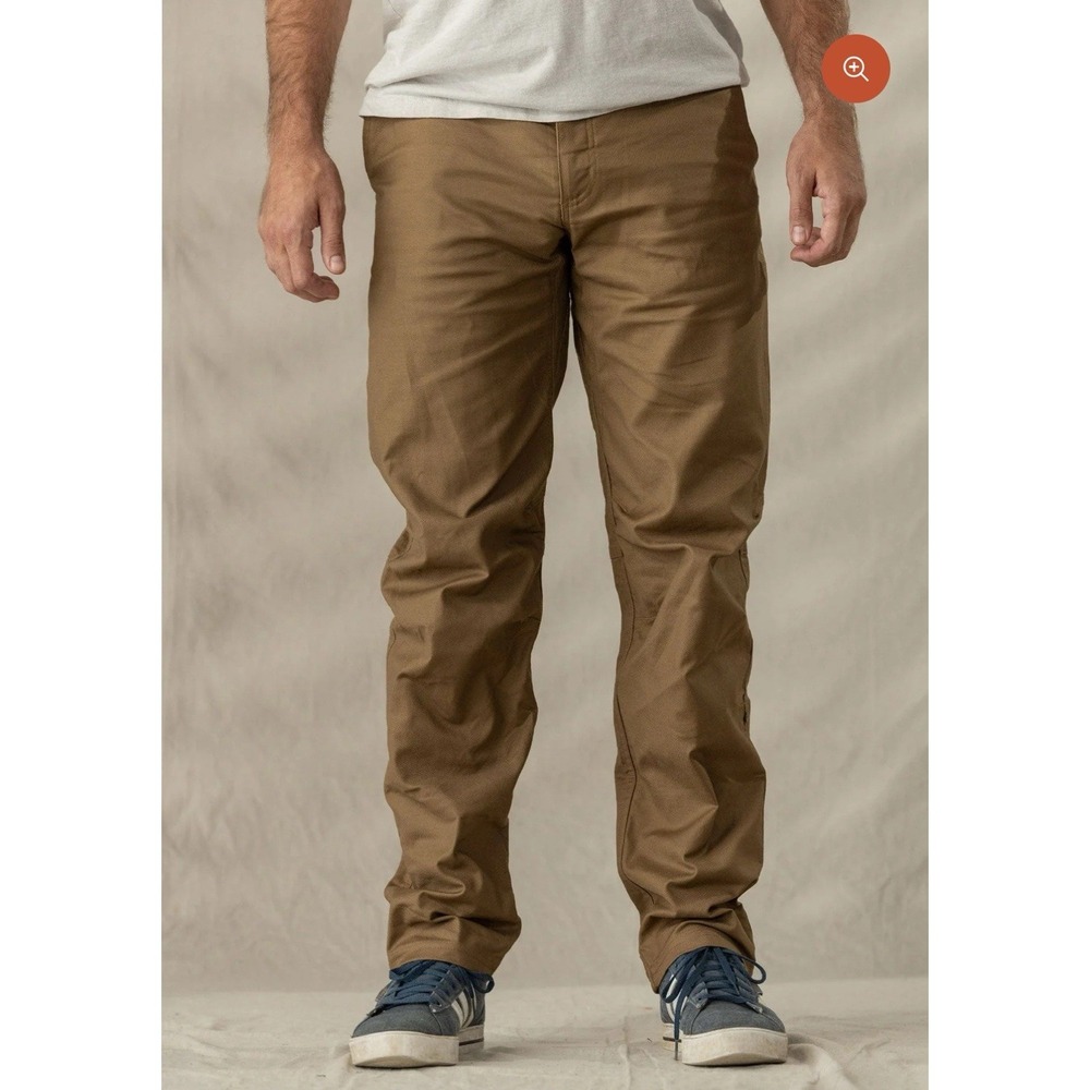 Livsn Flex Canvas Pants V3 - Relaxed Fit Brown Size 38x32 Hiking Outdoorsy